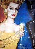 coupe champagne Besserat Vintage Advert A4 Photo Print