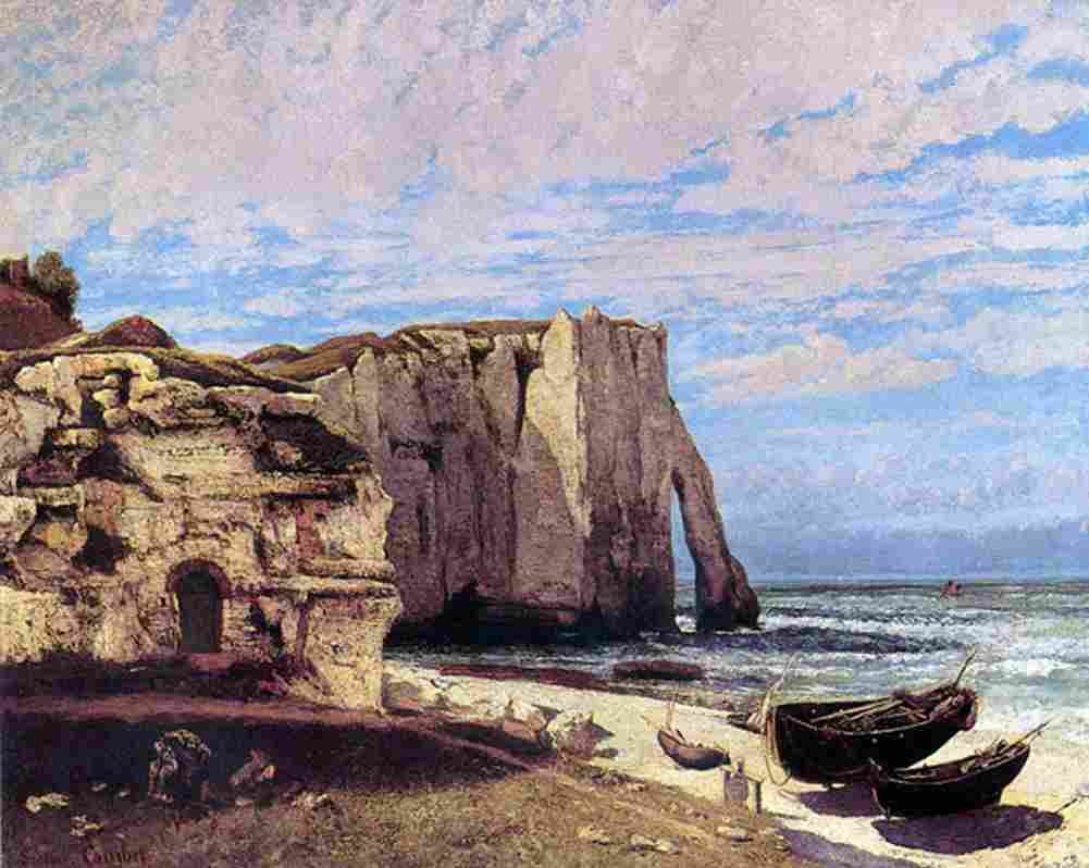 cour Cliffs at Etretat After the Storm Art A4 Photo Print