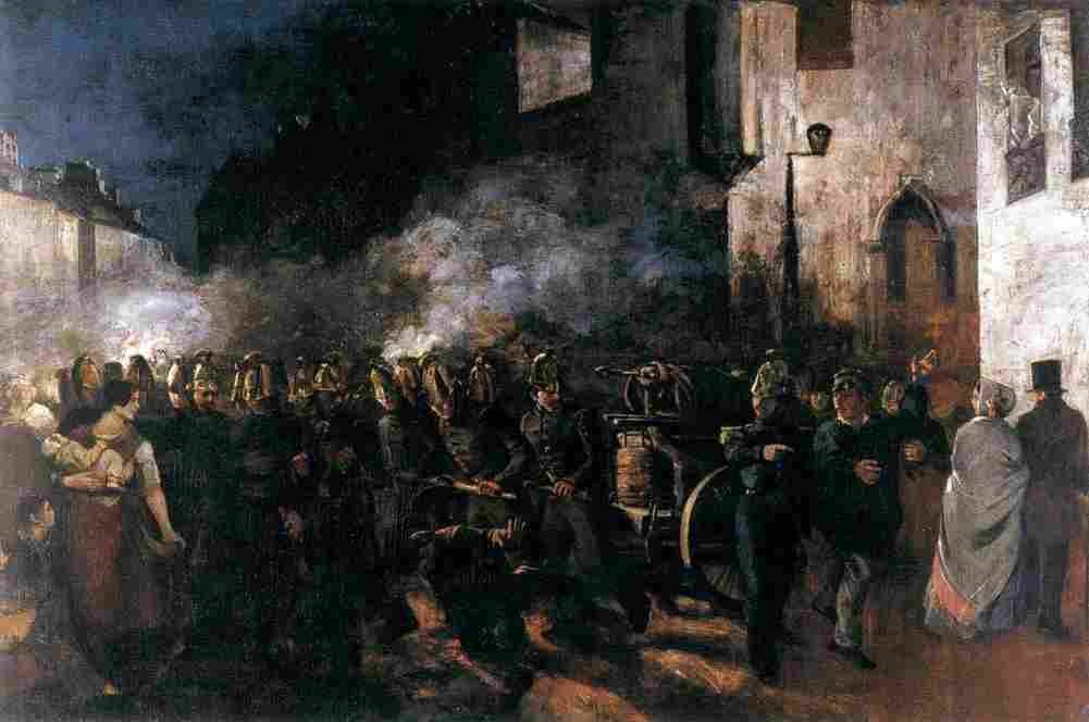 cour Firemen Running to a fire Art A4 Photo Print
