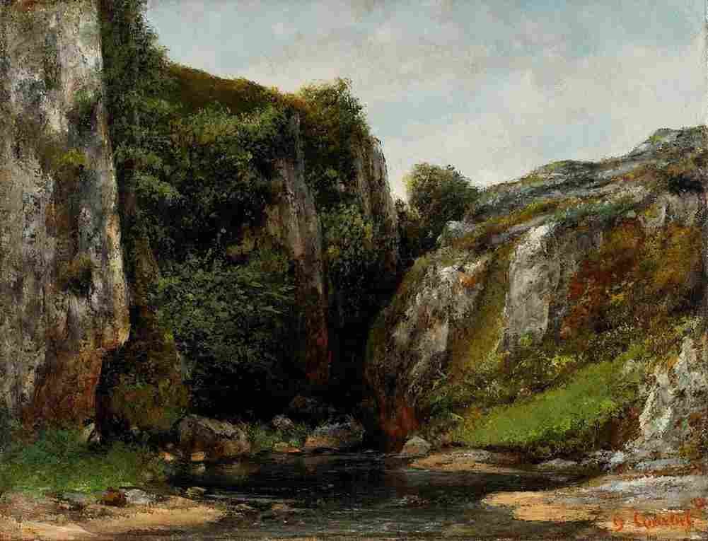 cour Source of a Mountain Stream Art A4 Photo Print