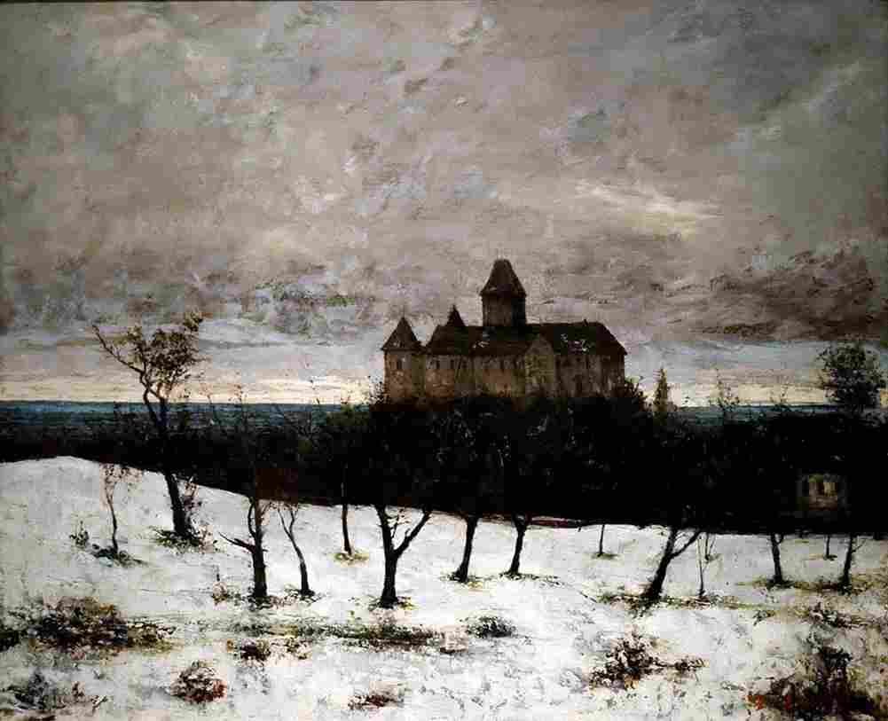 cour The Castle of Blonay Art A4 Photo Print