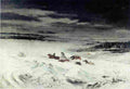cour The Deligence in the Snow Art A4 Photo Print