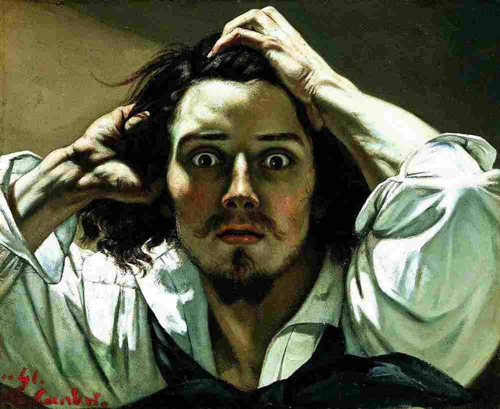 cour The Desperate Man Self portrait Art A4 Photo Print