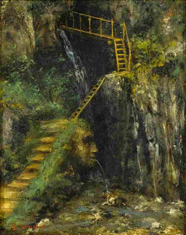 cour The Gorges of the Saillon Art A4 Photo Print