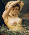 cour Woman in the Waves Art A4 Photo Print