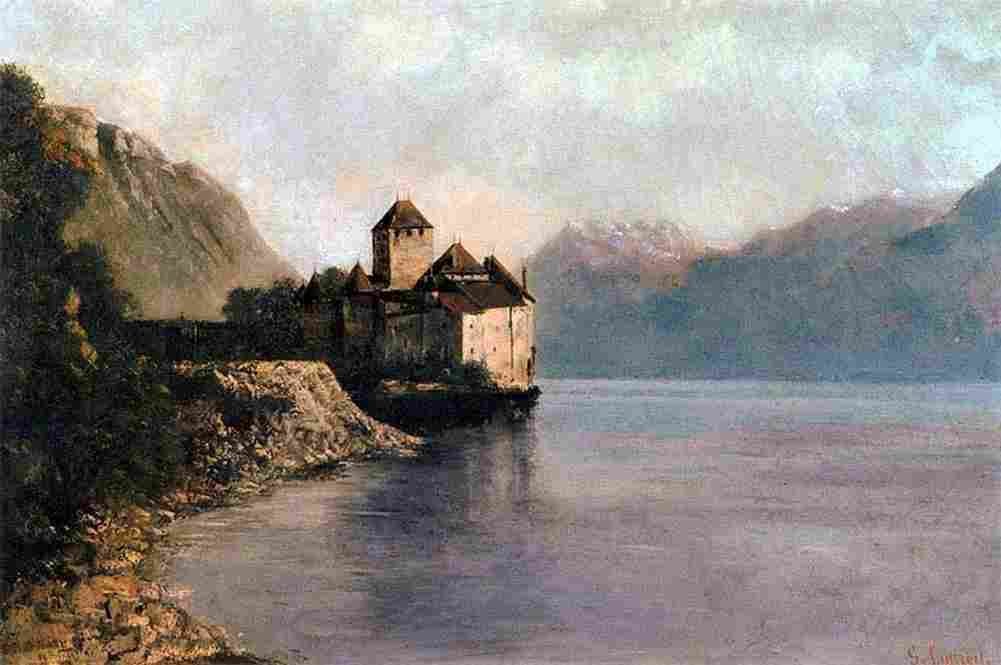 cour chateau de chillon Art A4 Photo Print
