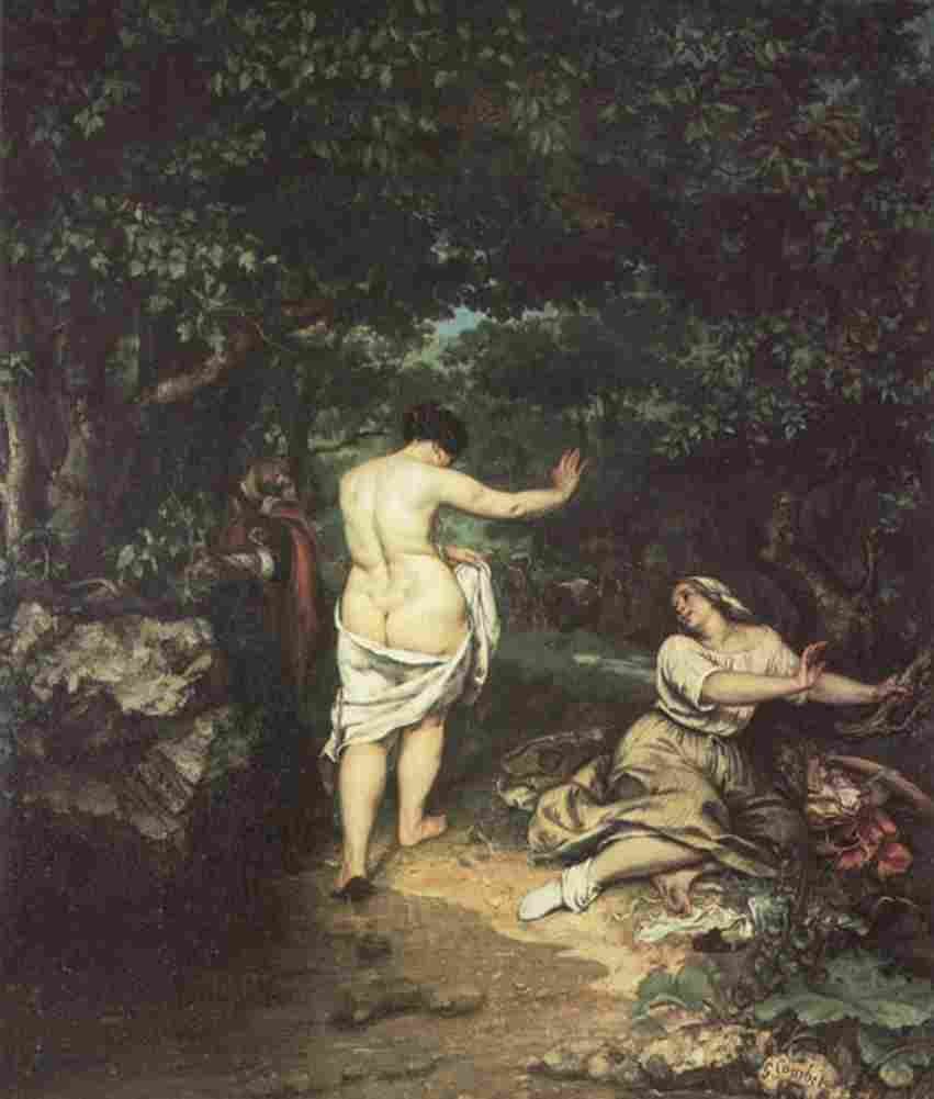 cour the bathers Art A4 Photo Print
