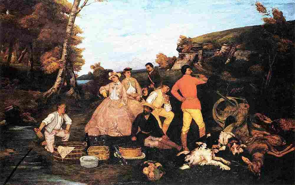 cour the hunt Breakfast Art A4 Photo Print