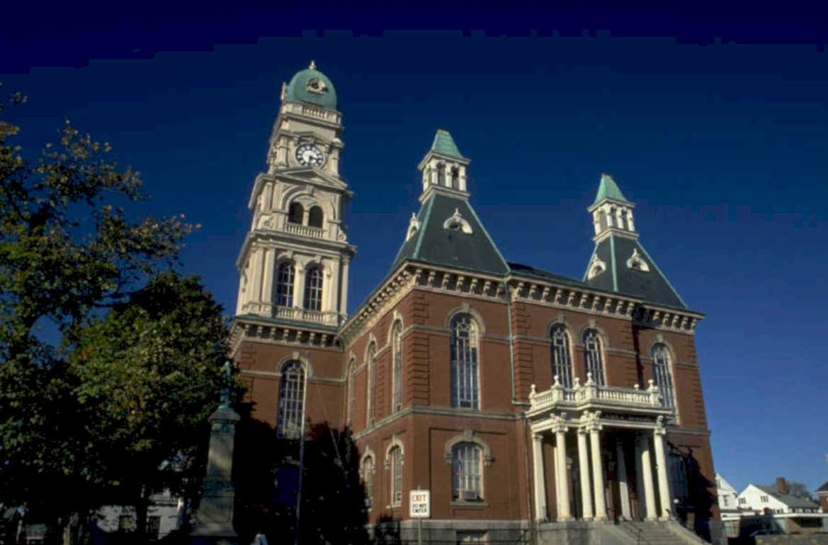 courthouse clock towers 1980s 1990s A4 Photo Print