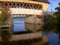 covered bridge reflection 11980s 1990s A4 Photo Print