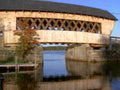 covered bridge reflection 21980s 1990s A4 Photo Print