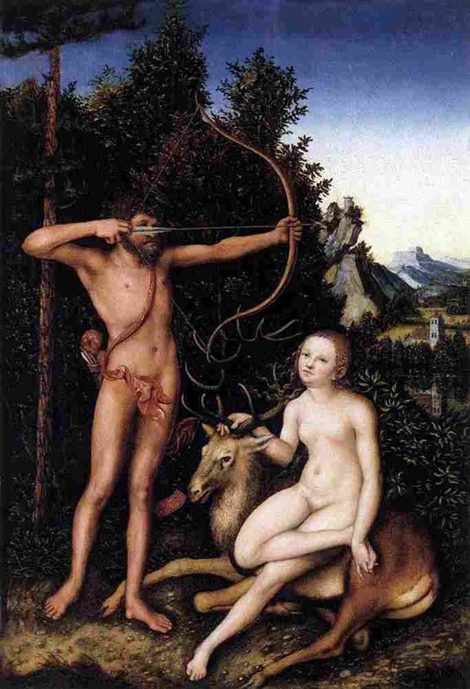 cr Apollo and Diana Art A4 Photo Print