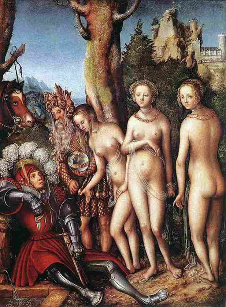 cr Judgment of Paris Art A4 Photo Print