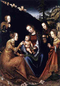 cr Mystic Marriage of Saint Catherine Art A4 Photo Print