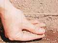 cracked concrete hand1980s 1990s A4 Photo Print