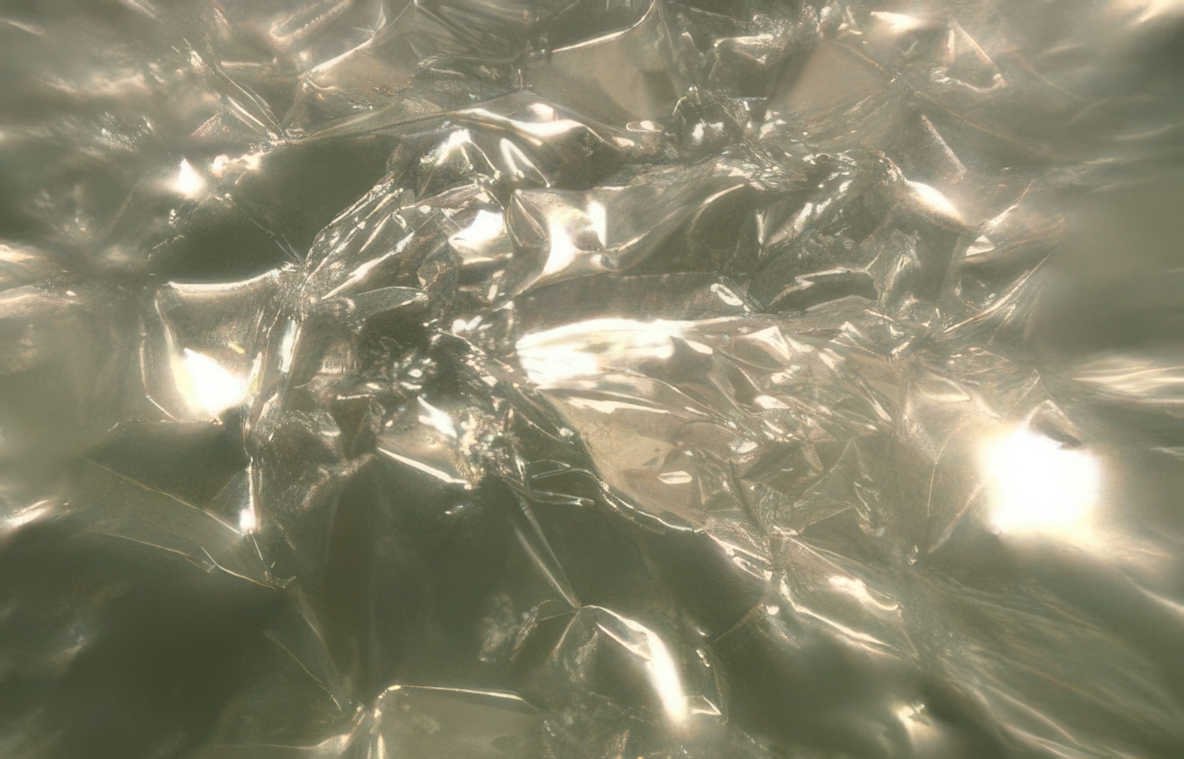 cracked plastic reflection Vintage A4 Photo Print
