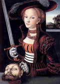 cranach judith with the head of holofernes Art A4 Photo Print