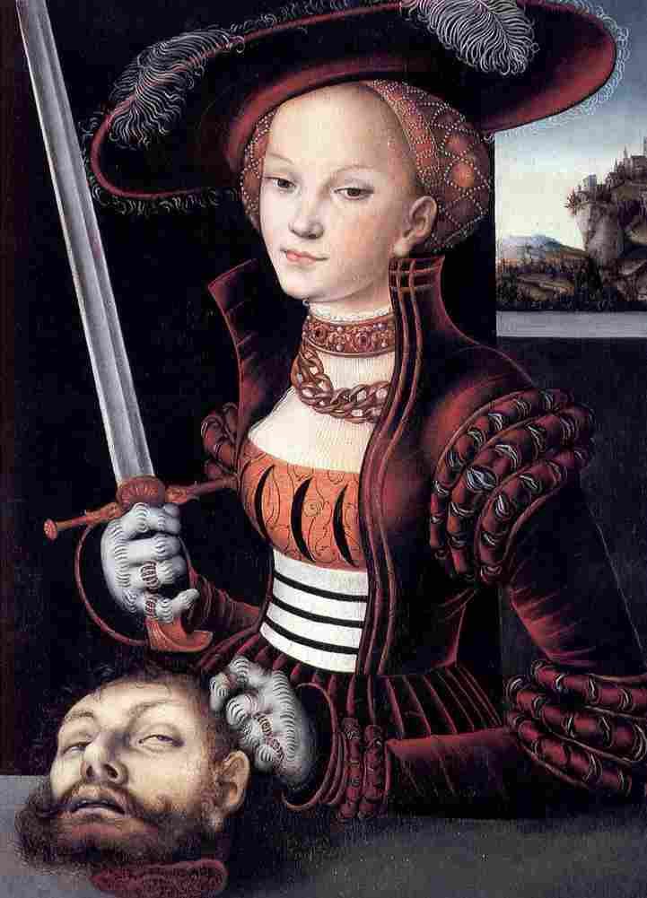 cranach judith with the head of holofernes Art A4 Photo Print