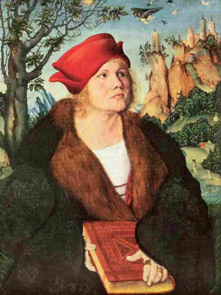 cranach portrait of dr johannes cuspinian Art A4 Photo Print