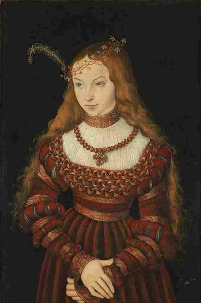 cranach princess sibylle of cleve Art A4 Photo Print