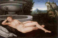 cranach reclining water nymph Art A4 Photo Print