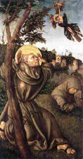 cranach stigmatisation of saint francis Art A4 Photo Print