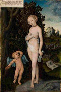 cranach venus and cupid the honey thief Art A4 Photo Print