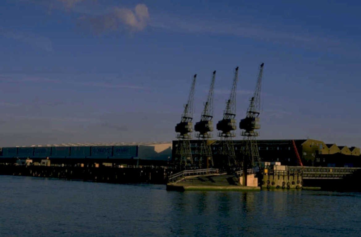 cranes wharf london 1980s 1990s A4 Photo Print