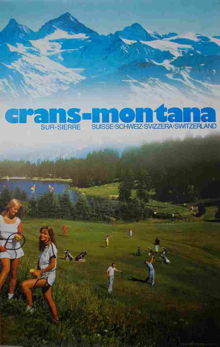 crans montana sur sierre teles deprez 1983 11 Advert A4 Photo Print