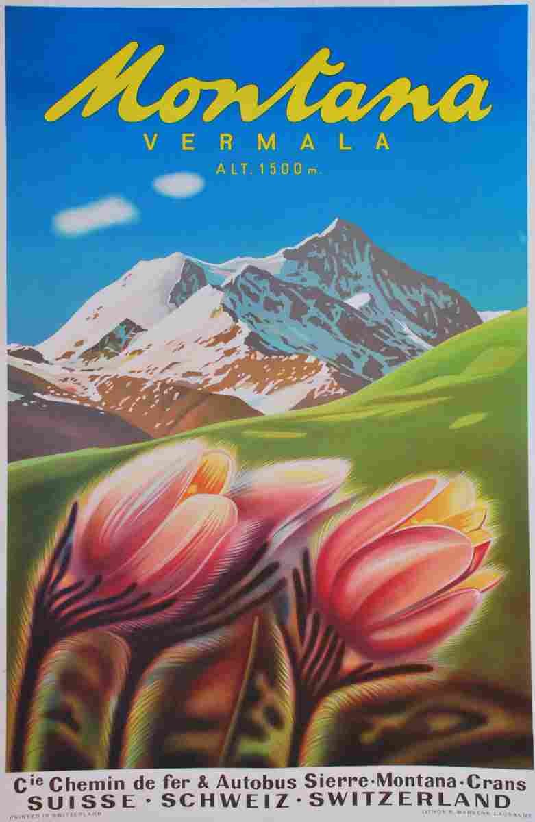 crans montana sur sierre teles deprez 1983 6 Advert A4 Photo Print