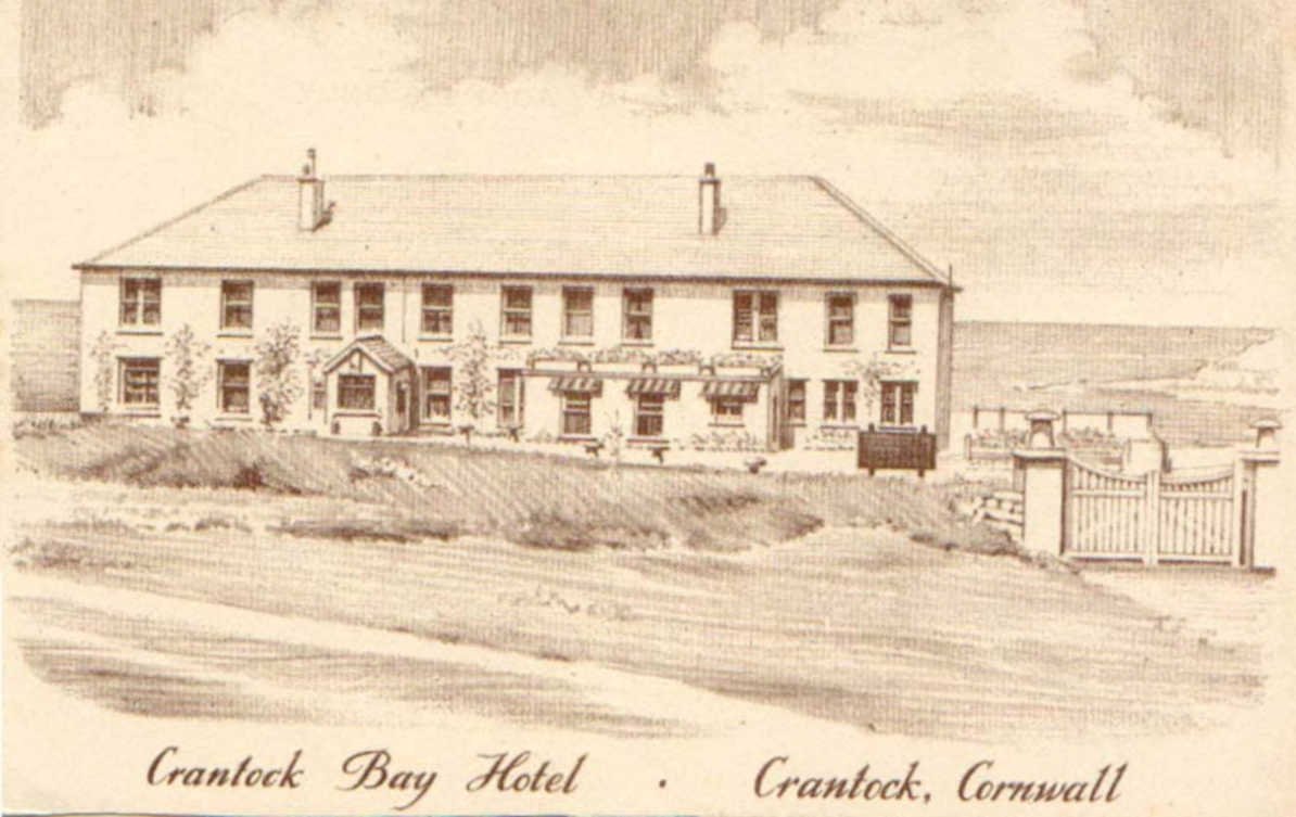 crantock bay hotelVintage 1880s 1900s A4 Photo Print