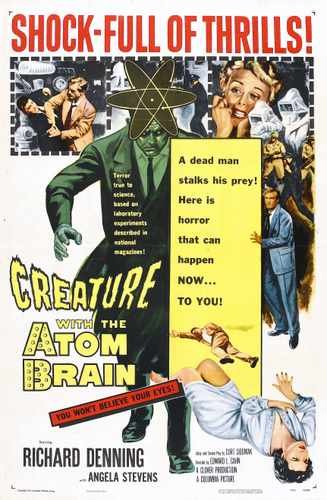 creature with the atom brain  01 film star poster A4 Photo Print