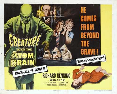 creature with the atom brain  02 film star poster A4 Photo Print