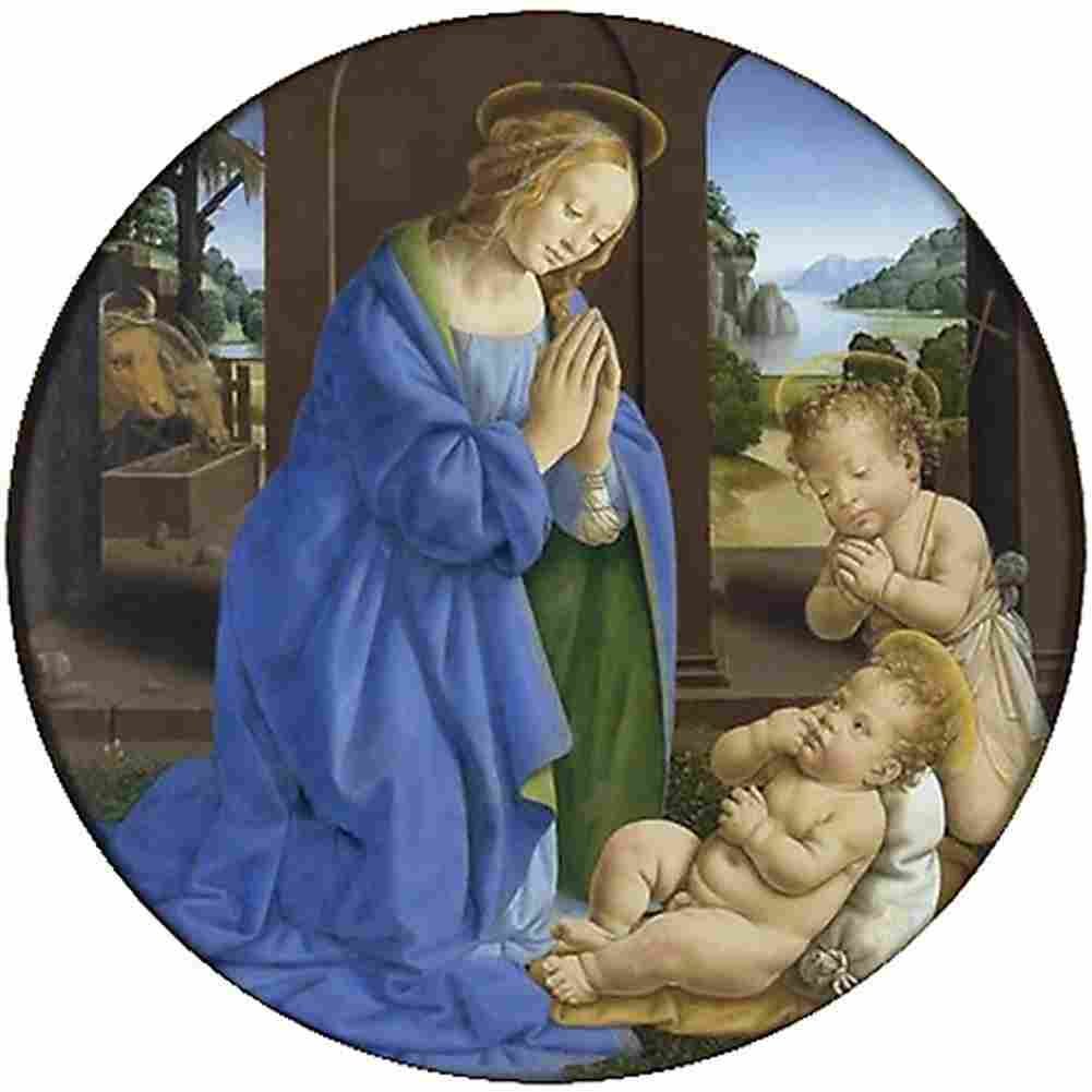 credi madonna adoring the child Art A4 Photo Print