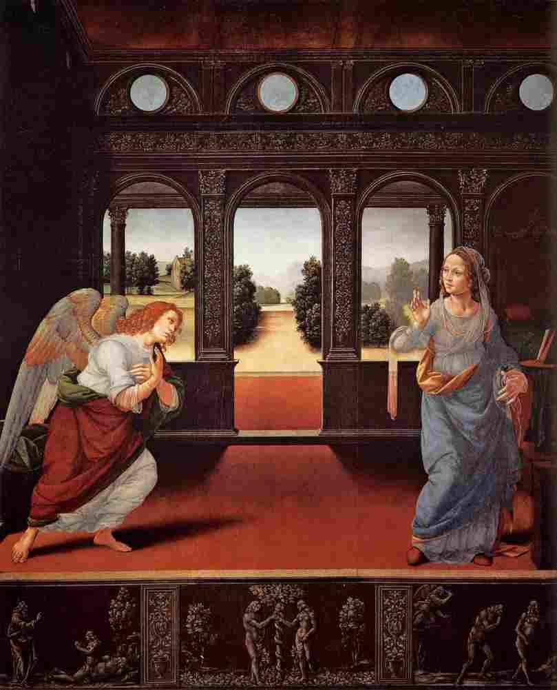credi the annunciation Art A4 Photo Print