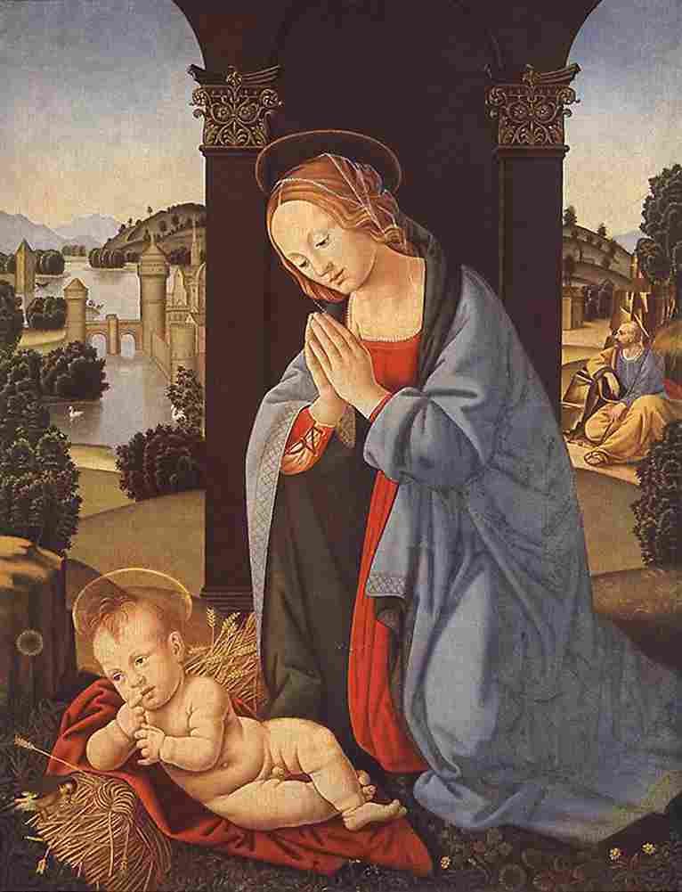credi the holy family Art A4 Photo Print