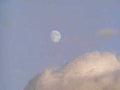 crescent moon sky1980s 1990s A4 Photo Print
