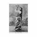 crete chania oriental dancer with tambourine e a cavaliero Vintage A4 Photo Print