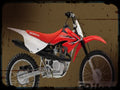 crf100f A4 Photo Print Motorbike Vintage Aged