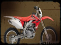 crf4 1 A4 Photo Print Motorbike Vintage Aged