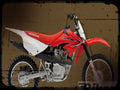 crf80f 1 A4 Photo Print Motorbike Vintage Aged