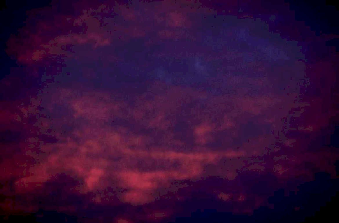 crimson sky clouds 1980s 1990s A4 Photo Print