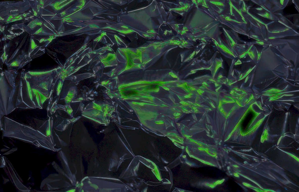 crinkled neon plastic Vintage A4 Photo Print