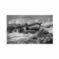 croatia dubrovnik pogled s mora ispod ploca Vintage A4 Photo Print