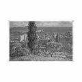 croatia dubrovnik pogled sa sjev ist i otok lokrum Vintage A4 Photo Print