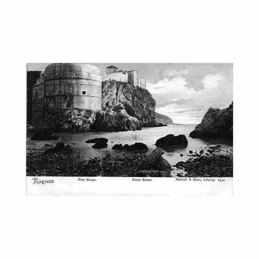 croatia dubrovnik ragusa fort bocar fort bocar Vintage A4 Photo Print