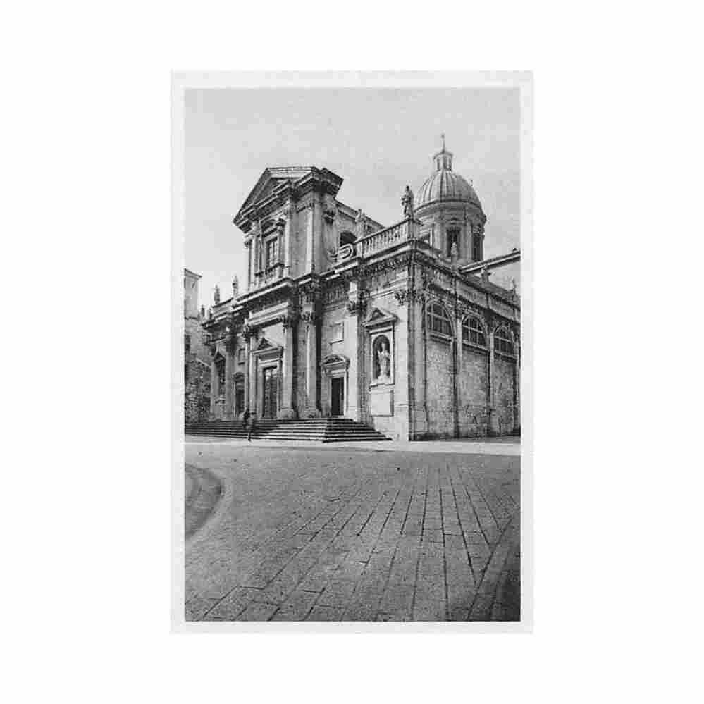croatia dubrovnik ragusa gospa stolna crkva Vintage A4 Photo Print