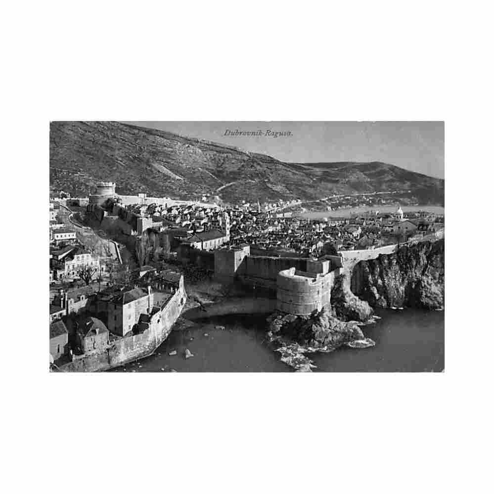 croatia dubrovnik ragusa Vintage A4 Photo Print