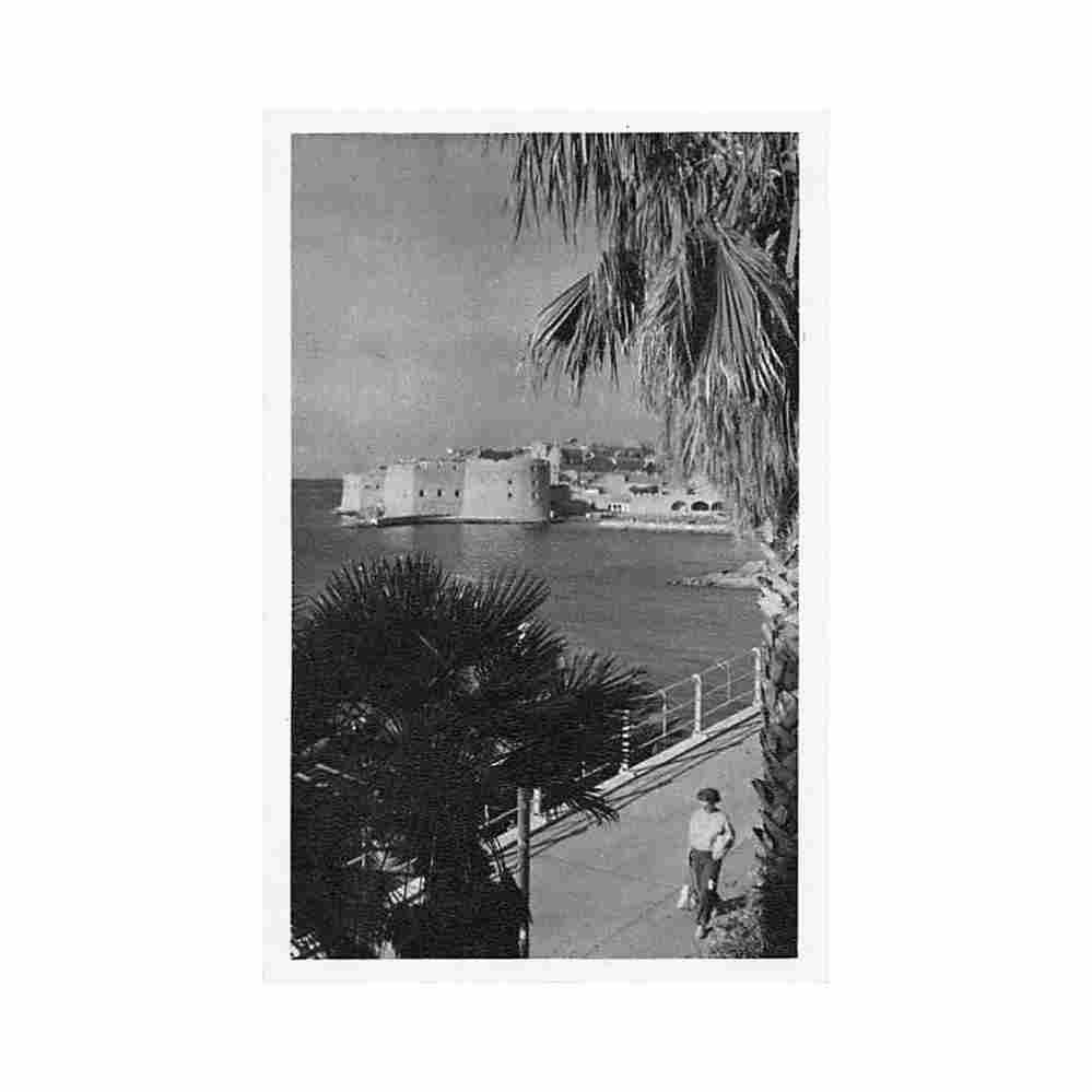 croatia dubrovnik view of the fortifications putnik Vintage A4 Photo Print
