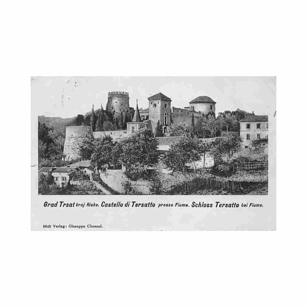 croatia grad trsat kraj rieke Vintage A4 Photo Print